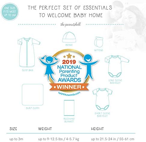 The Peanutshell Newborn Layette Gift Set for Baby Girls - 23 Piece Newborn Girl Clothes & Accessories Set - Fits Newborn to 3 Months - Floral - Image 8